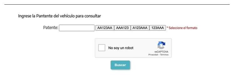 Paso 2 para consultar o cambiar el turno de la VTV en Malvinas Argentinas